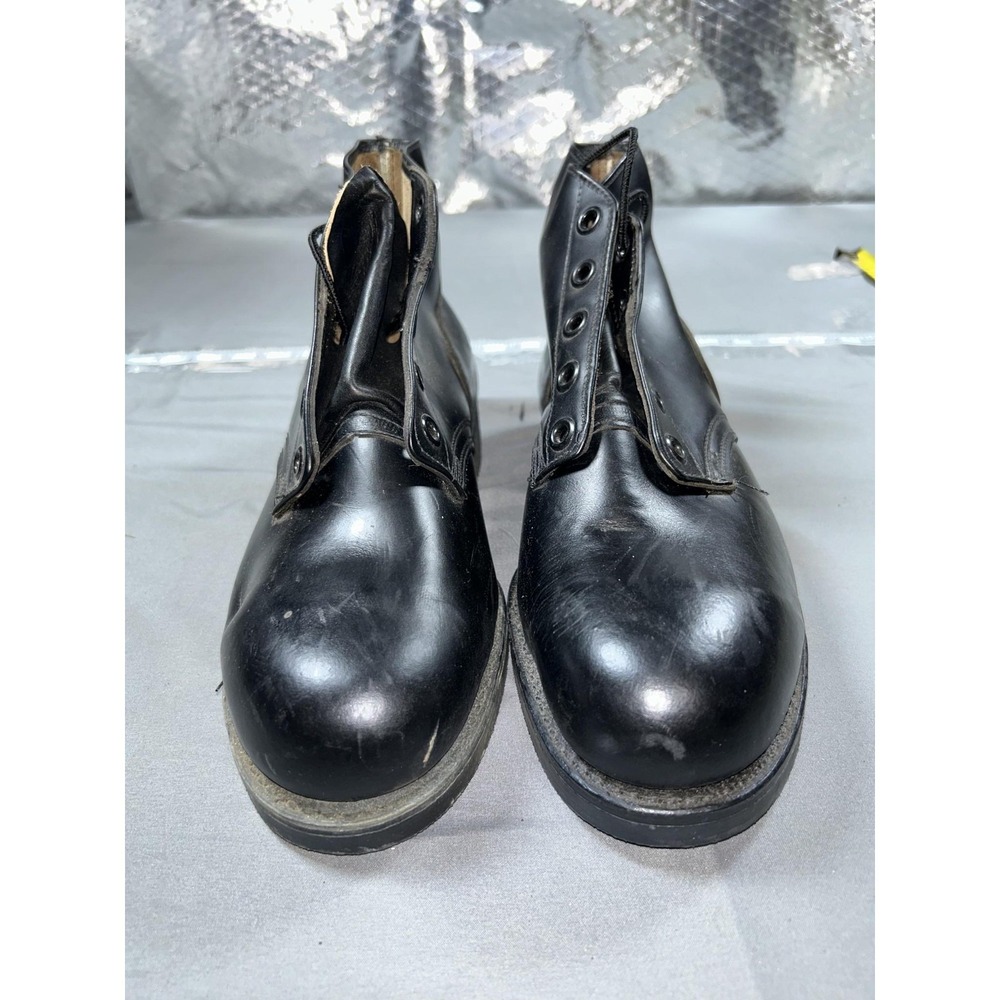Vintage B.F. Goodrich Boots Mens Size 8 Black Military Steel Toe Work Combat